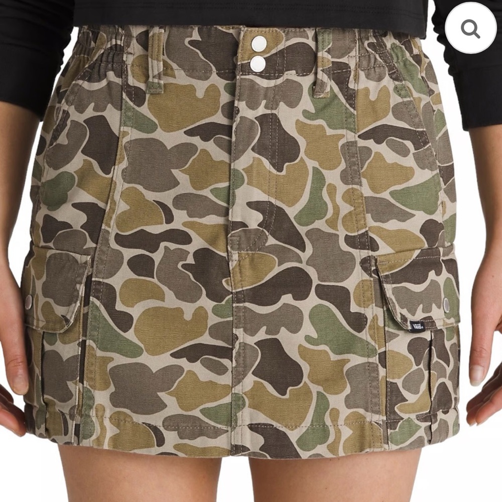 Vans Denim Camo Mini Skirt